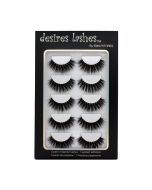 Natural Eyelashes 3D Faux-Mink Lashes Multipack 5Pairs, Texture