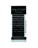 Flat Ellipse Thickness 0.15MM B Curl Length 8-14MM Mixed Sized In One Tray For Eyelash Extensions