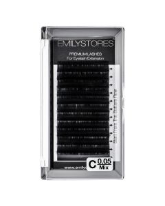 Lashes Thickness 0.05MM C Curl Length 8-14MM Mixed Sized In One Tray For Eyelash Extensions