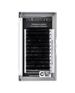 Thickness 0.15MM C Curl Length 8-14MM Mixed Sized In One Tray For Eyelash Extensions