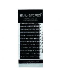 Flat Ellipse Thickness 0.15MM J Curl Length 8-14MM Mixed Sized In One Tray For Eyelash Extensions