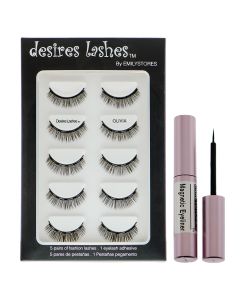 Magnetic Eyelashes 3D Natural Magnet Faux Lashes Multipack 5Pairs, Olivia