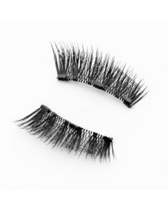 Half Magnetic Lashes with Applicator Eyelash Kit Black Natural Looking Glue-Free